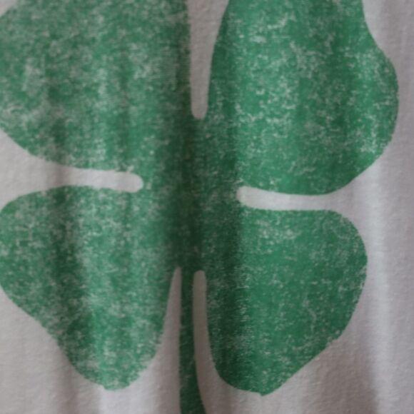Tipsy Elves St. Patrick's Day Clover Raglan Baseball Tee Shirt Men's Medium - Picture 5 of 8